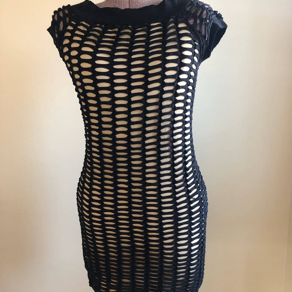 bebe dress. Show stopper! So many compliments on this piece.